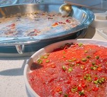 Sliced Beef with Green and Red Peppers