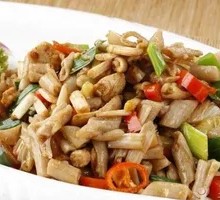 Crispy Lotus Root with Pork Dices