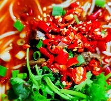 Spicy Pickled Cabbage Beef Rice Noodles