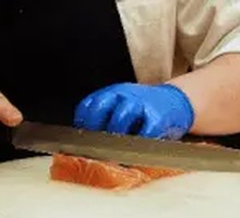 Freshly Sliced Salmon