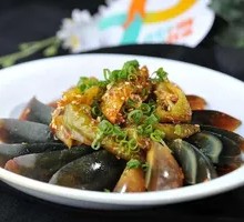Green Pepper and Century Egg