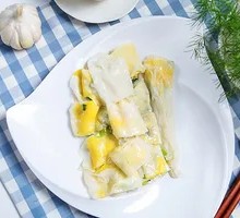 Pork Egg Rice Noodle Roll