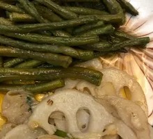Green Bean and Lotus Root Slices