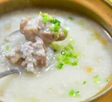 Vegetable and Pork Rib Porridge