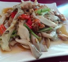 Bamboo Mushroom and Pork Slices