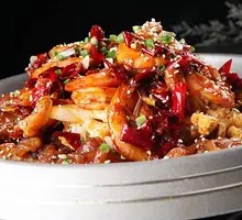 Dry Pot Pork Trotter and Shrimp