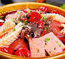 Spicy Sichuan Blood Duck Hot Pot