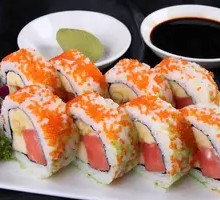 Crab Roe Tofu Sushi