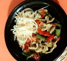 Fatty Stomach with Yardlong Beans