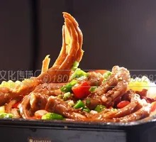 Dry Pot Sticky Rice Chicken Wings and Feet