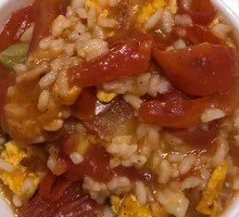 Tomato Fried Egg Soup Rice