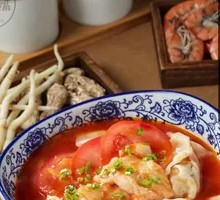 Fresh Meat Tomato Cod Fish Soup Dumplings