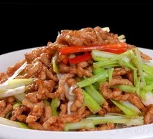 Shredded Pork with Leek Greens