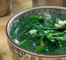 Blanched Pea Shoots