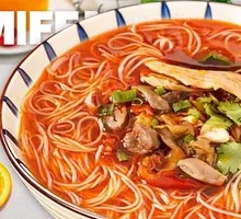 Pickled Chili Chicken Offal Rice Noodles