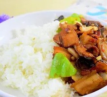Garlic Sprout Sichuan Pork Fried Rice Bowl