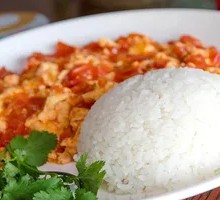 Tomato and Egg Rice Bowl