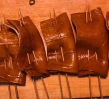Fried Tofu Skin Wrapped with Celery