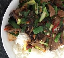 Pickled Chili Pork Liver Rice