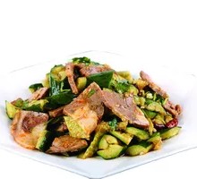 Pork head meat with cucumber