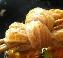 Fatty Intestine with Tofu Puffs