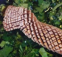 Sliced Pork Kidney with Big Knife
