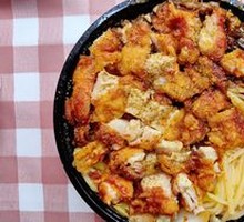Chicken Leg and Crispy Chicken Double Dish Rice