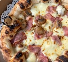 Mushroom Bacon Pizza