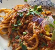 Naples Tomato Meat Sauce Pasta