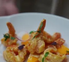Mango Mustard Shrimp Balls