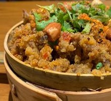 Steamed Beef with Tofu Brain in Rice Flour