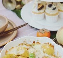 Cheese Baked Curry Chicken Rice
