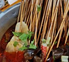 Braised Pork Intestines Skewers