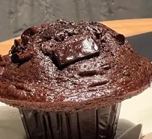 Rich Chocolate Muffin with Mushroom Top