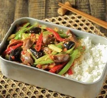 Pickled Pepper Tripe Rice Bowl