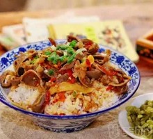 Spicy Chicken Offal Fried Rice