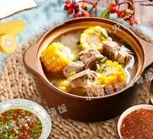 Double Boiled Yam and Corn with Rice
