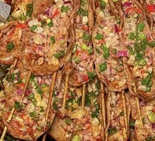 Sliced Pork Kidney with Big Knife