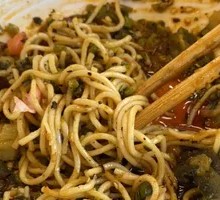 Spicy Pepper Tossed Egg Noodles