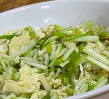 Scallion omelette