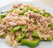 Bell Pepper and Pork Stir-Fried Rice