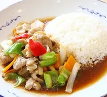 Fatty Intestine Rice Bowl