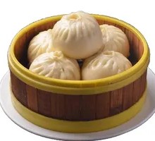 Pork and Mustard Greens Steamed Bun