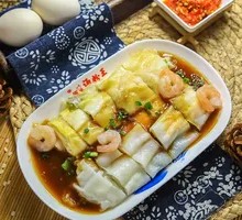 Shrimp and Egg Rice Noodle Roll