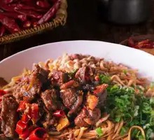 Spicy Ginger Duck Liver Noodles