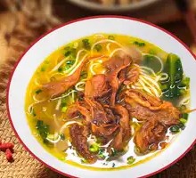 Chicken Soup with Mushrooms Noodles