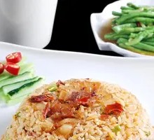 Stir-fried Pork with Fried Rice