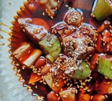 Spicy Rabbit Dice Salad