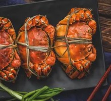 清蒸红膏大闸蟹