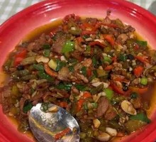 Freshly Sliced and Stir-Fried Pork Belly